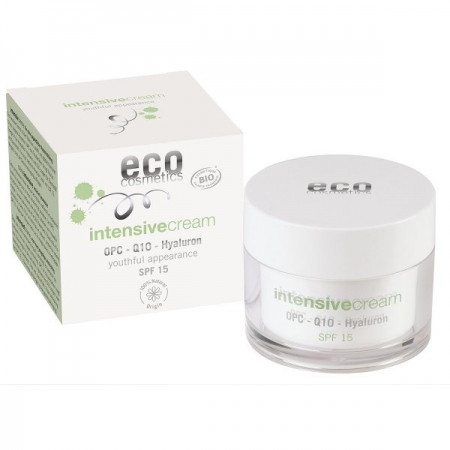 Eco Cosmetics ECO INTENSIVE Krem intensywnie pielęgnujący SPF 15 z OPC, Q10 i kwasem hialuronowym 50 ml